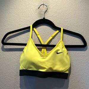 Nike DriFit Yellow Sports Bra size xs